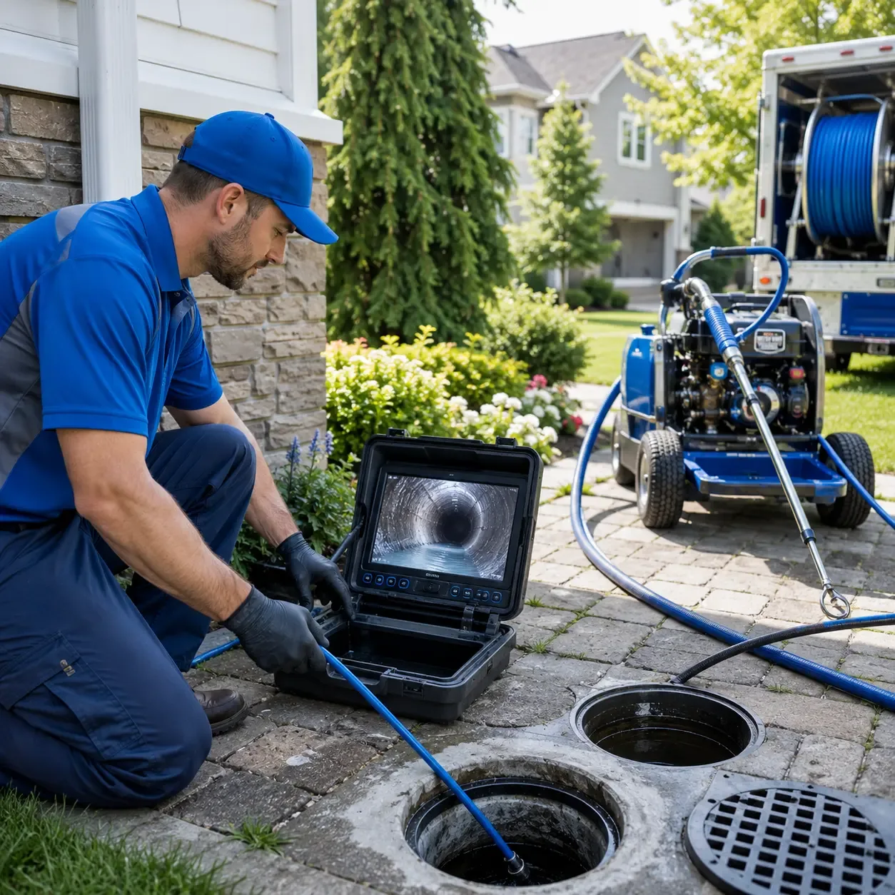 Outdoor drain cleaning professionals serving Sharps, VA